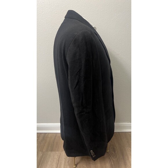 Ralph Lauren Camel Hair Coat 44R Black Jacket Blazer Sports Coat Preppy Classic - Picture 4 of 16